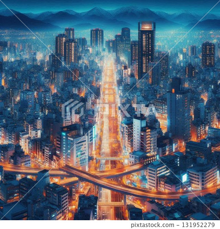 Night view of the city 131952279