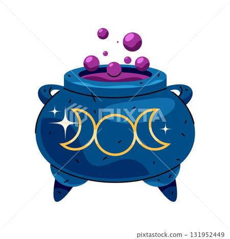 Magic cauldron or witch boiling pot. Vector alchemist occult vessel for ceremony or ritual. Spell or potion, elixir cooking element. Witchcraft and alchemy, folklore icon. Halloween and sorcery tripod Magic cauldron or witch boiling pot. Vector alchemist occult vessel for ceremony or ritual. Spell or potion, elixir cooking element. Witchcraft and alchemy, folklore icon. Halloween and sorcery tripod 131952449