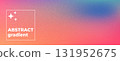 Pink orange blue gradient background. Fine grain and soft noise form abstract texture. Vector smooth gradation. Used for retro poster or movie overlay bg 131952675