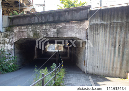 Deserted tunnel entrance Deserted tunnel entrance 131952684