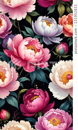 A close-up of a beautiful pink water lily blossom showcasing the beauty of nature in summer 131952831