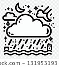 Simple icons like those used in weather forecasts 131953193