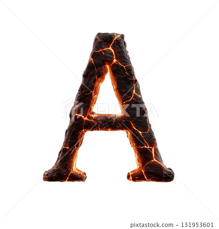 熔岩字母A透明背景PNG素材(發光的岩漿風格字體) 熔岩字母A透明背景PNG素材(發光的岩漿風格字體) 131953601