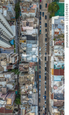 Oct 6 2025 Historic Tong Lau Buildings in Kowloon City Streets 131954049