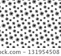 Falling Snowflakes Seamless Pattern on Red, Flat Winter Holiday Design 131954508