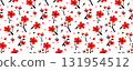 Seamless Sakura Cherry Blossom Seamless Pattern Border 131954512