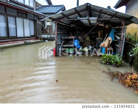 Flood damage 131954831