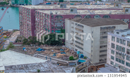 Sept 28 2025 Industrial Facility Scene in Yau Tong District 131954945