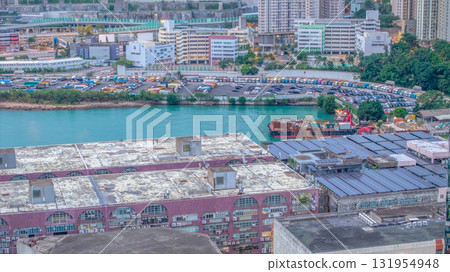 Sept 28 2025 Industrial Facility Scene in Yau Tong District 131954948