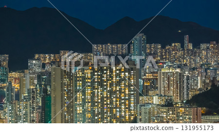 Oct 3 2025 Twilight View of Hong Kong Skyline from Kowloon Oct 3 2025 Twilight View of Hong Kong Skyline from Kowloon 131955173
