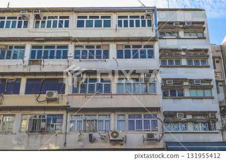 Sept 27 2025 Old Urban Building Facade With Glass Windows And Weathered Concrete Sept 27 2025 Old Urban Building Facade With Glass Windows And Weathered Concrete 131955412