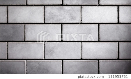 粗糙的黑白灰色磚牆垃圾紋理材料 131955761