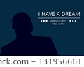 Martin Luther King Day. Dream. Celebrate MLK Day. Vector bright poster, illustration 131956661
