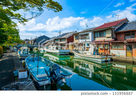 Streetscape of the Yoshiwara district in Maizuru, Kyoto 131956887