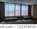 Large windows with sunlight 131958020