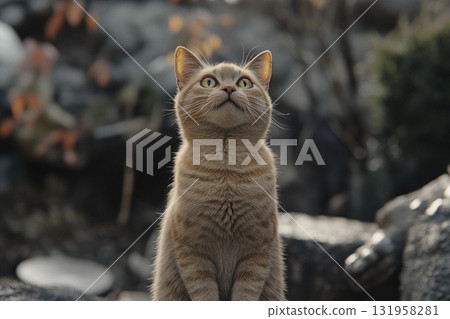 Intriguing Feline Pondering Life Amidst Natural Surroundings Generative AI Intriguing Feline Pondering Life Amidst Natural Surroundings Generative AI 131958281