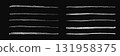 Crayon chalk brush stroke underline pen highlight. Vector hand drawn stoke element set for design texture templates, presentation, school, emphasis isolated on black background. 131958375