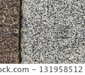 Natural granite stone texture background. Gray and brown abstract surface pattern with rough detail. solid rock material for construction and geology perfect backdrop 131958512