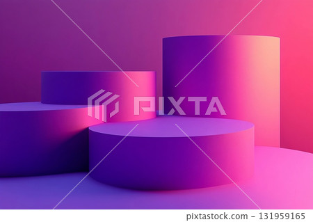 Shades of Plum Create Intriguing Geometric Forms in Modern Artistic Display Generative AI Shades of Plum Create Intriguing Geometric Forms in Modern Artistic Display Generative AI 131959165