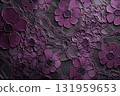 Exquisite Plum Floral Pattern Showcasing Intricate Detailing and Texture Generative AI 131959653