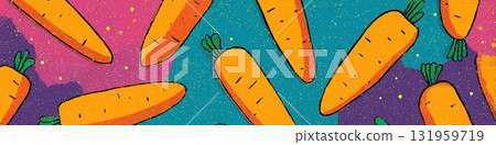 秋風中搖曳的芒草風景水彩插畫背景素材 131959719