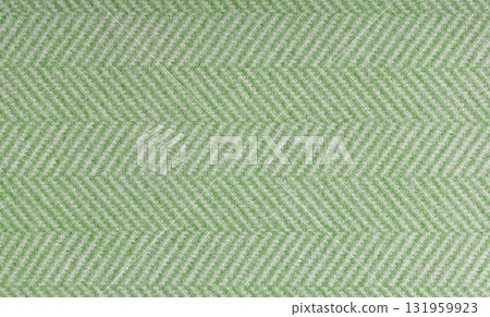 Modern Green and White Zigzag Fabric Pattern Background Modern Green and White Zigzag Fabric Pattern Background 131959923