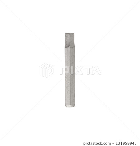 Iron bit for screwdriver and drill on Isolated on a white background 131959943