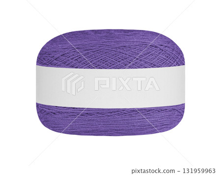 Purple Ball of Yarn with Blank Label 131959963