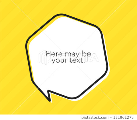 Speech bubble. Space for quote text, frame message Speech bubble. Space for quote text, frame message 131961273