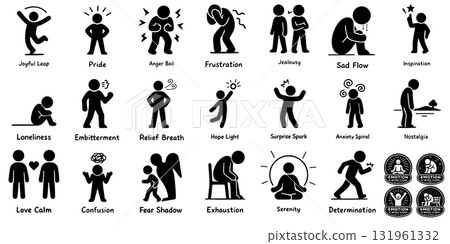 情感與心靈象形圖集、情感與心靈圖示集 131961332