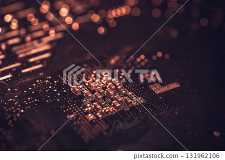 Motherboard with a large background 131962106