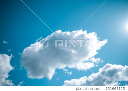 Clouds in the blue sky as a background Clouds in the blue sky as a background 131962115