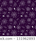 Spider web pattern. Halloween vector seamless background with cute spiders. Purple and white spooky pattern 131962893