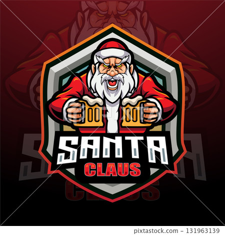 Santa claus esport mascot logo design Santa claus esport mascot logo design 131963139
