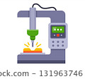 A working machine for the production of goods. 131963746