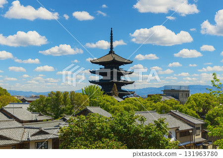 八坂塔五層塔和京都塔 131963780