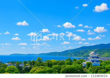 View of Odawara Castle from the rooftop of Minaka Odawara 131964010