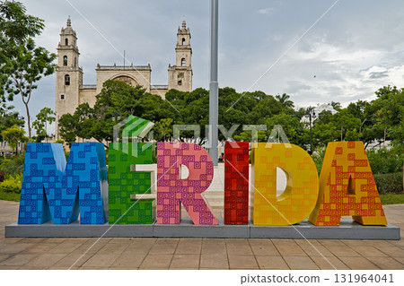 Merida city letters in colors 131964041