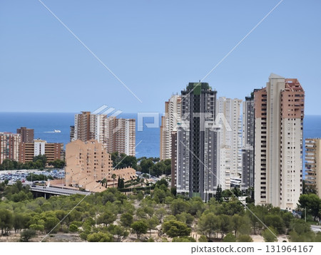 A breathtaking and stunning coastal cityscape characterized by modern architectural designs A breathtaking and stunning coastal cityscape characterized by modern architectural designs 131964167