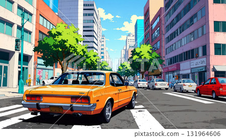老爺車與城市景觀：人工智慧生成的素材 131964606