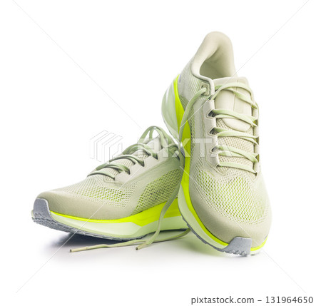 Sport running shoes isolated on white background. 131964650