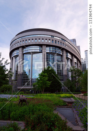 The European Parliament dominated by Paul-Henri Spaak building in Brussels, Belgium The European Parliament dominated by Paul-Henri Spaak building in Brussels, Belgium 131964744