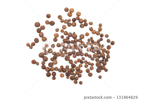 Black pepper isolated on white background. 131964829