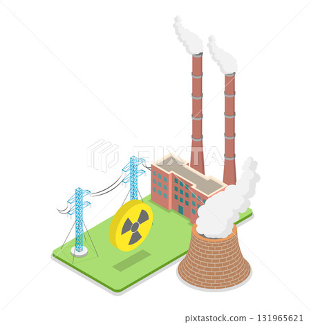 3D Isometric Flat Vector Illustration of Sustainable Energy Source, Alternative Resources. Item 1 3D Isometric Flat Vector Illustration of Sustainable Energy Source, Alternative Resources. Item 1 131965621