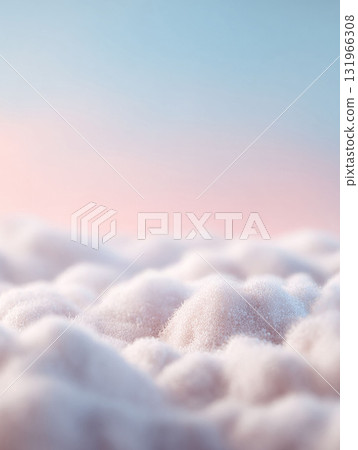 Abstract landscape featuring soft, white, cloudlike formations against a pastel sunrise gradient sky. Evokes dreams, serenity, and possibilities. Perfect for backgrounds or conceptual designs. Abstract landscape featuring soft, white, cloudlike formations against a pastel sunrise gradient sky. Evokes dreams, serenity, and possibilities. Perfect for backgrounds or conceptual designs. 131966308