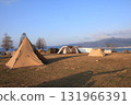 Camping in the green space along Lake Biwa, Shiga Prefecture 131966391