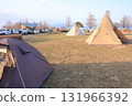 Camping in the green space along Lake Biwa, Shiga Prefecture 131966392