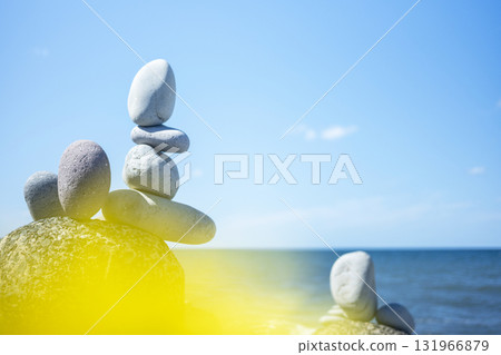 石頭的風景成石海灘（琴浦町） 131966879