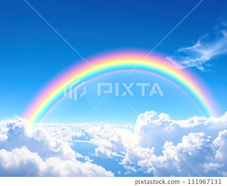 Rainbow Bridge in the sky illustration 131967131