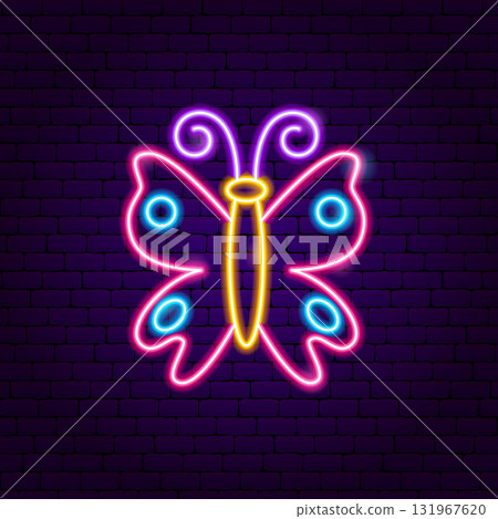 Pink Butterfly Neon Sign Pink Butterfly Neon Sign 131967620